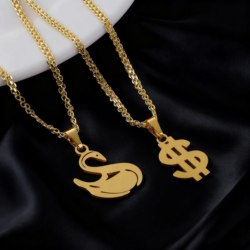 luxury stainless gold letter necklace for women high quality stainless steel Minimalist letters for necklace Daily wear Gift Vera Lux