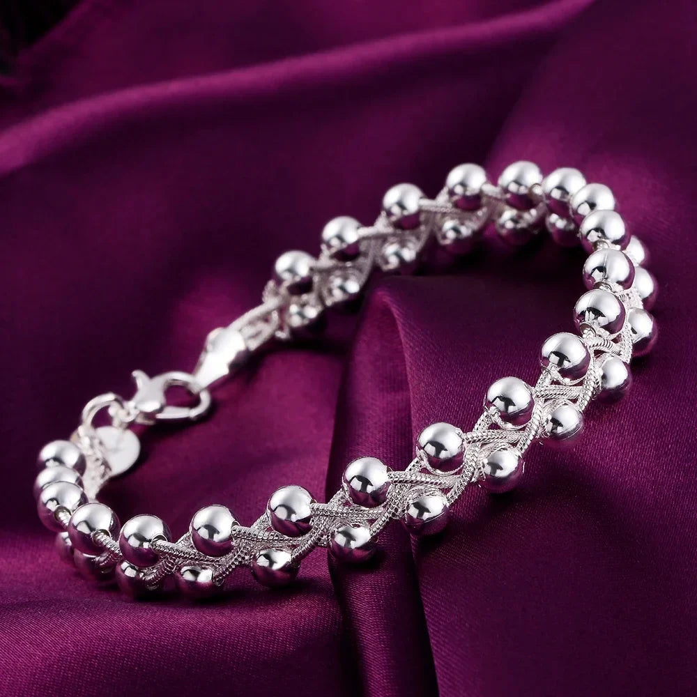 8 Inch 18K Gold Bracelet 5MM Sideways Chain Bracelet For Woman Men Fashion Wedding Engagement 925 Sterling Silver Jewelry Gifts Vera Lux