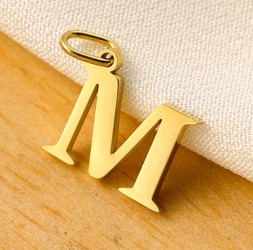 10PCS 26 Letters Stainless Steel Cut Alphabet Pendant for DIY Woman Necklace Ladies Jewelry Accessories Wholesale Dropshipping Vera Lux