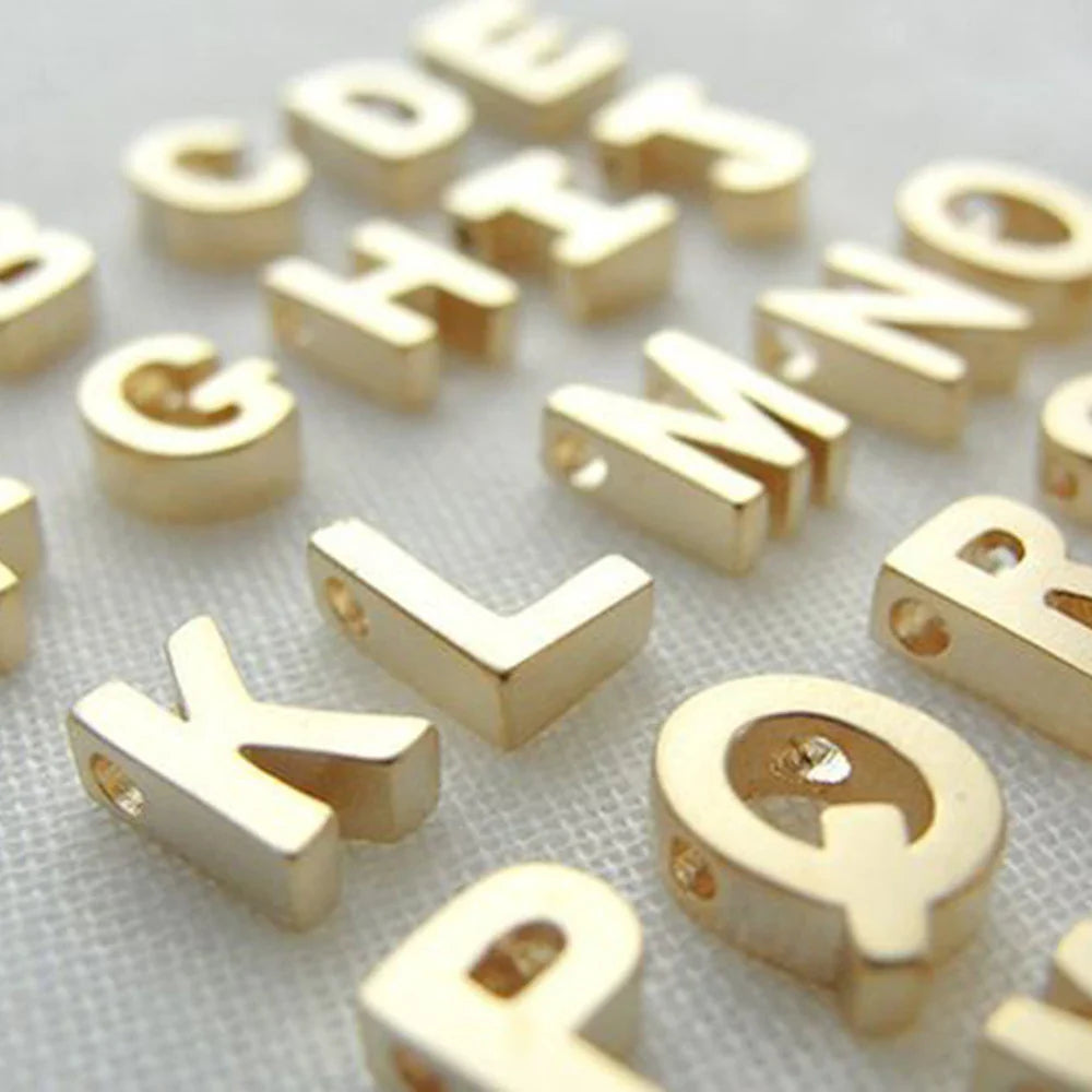 Tiny Heart Dainty Initial Charm Gold Color Silver Color Letter Name Pendant For Women Wholesale Alphabet A-Z Jewelry Gift Vera Lux
