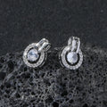 Exquisite Fashion Chic Round Zircon Earrings Casual Ins Assorted Niche High-grade Sense Selling Elegant Accessories Vera Lux