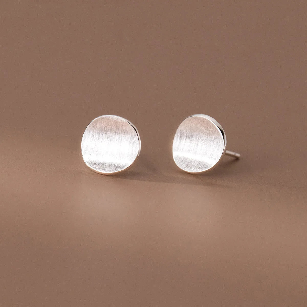 925 Sterling Silver Frosting Round Piercing Stud Earrings For Women Wedding Engagement Jewelry Wholesale Accessories Jewellery Vera Lux