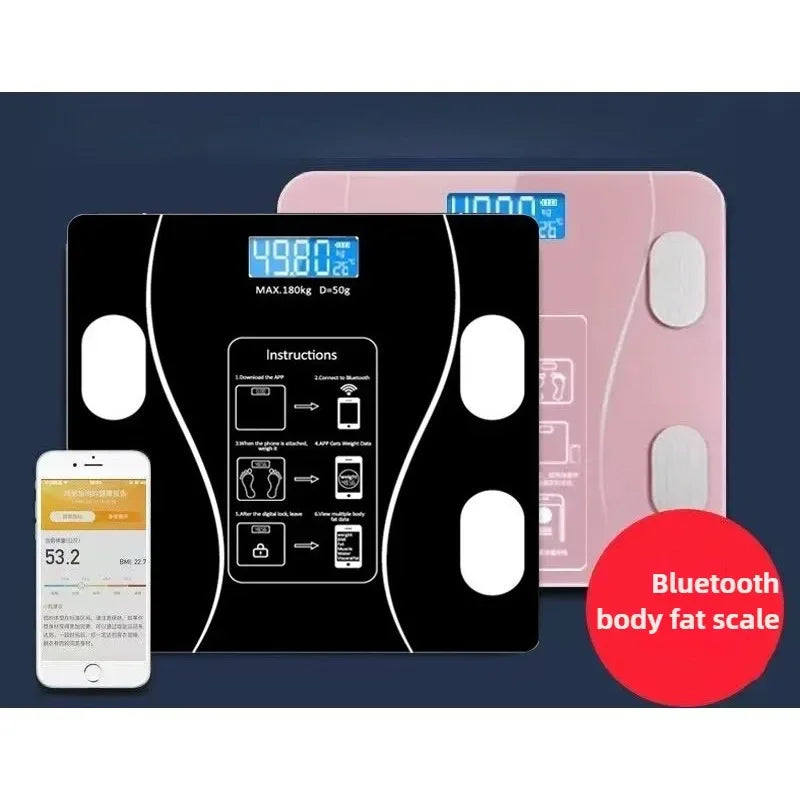 Electronic scale - Home-use, simple charging model, precise measurement, monitoring, healthy weight scale, body fat scale Whatever the Treasure