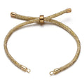 1pc Adjustable Nylon Braided Twisted Cords Slider Friendship Bracelets with Brass Cord End for Jewelry Making DIY Findings Vera Lux