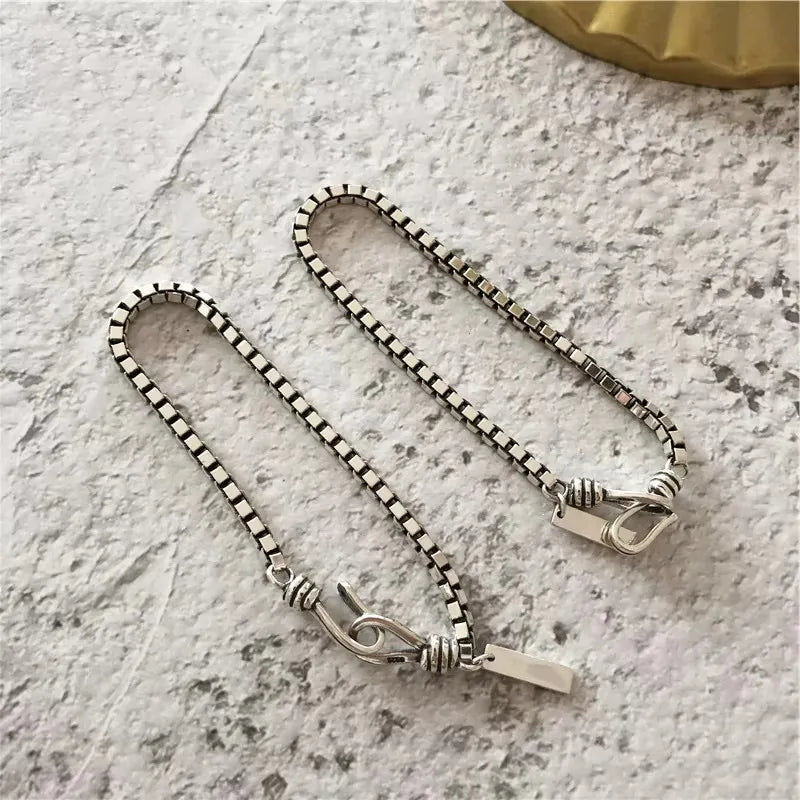 925 Sterling Silver Geometric Bracelet Simple Charm Elegant Women Accessories Birthday Party Gift Exquisite Jewelry Free Shippin Vera Lux