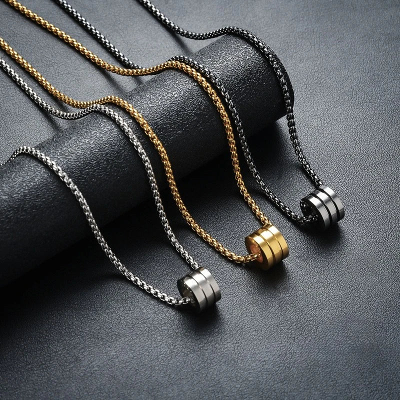 Stainless Steel Personalized Cylindrical Small Waist Necklace Simple And Casual Style Collarbone Chain Versatile Accessories Vera Lux
