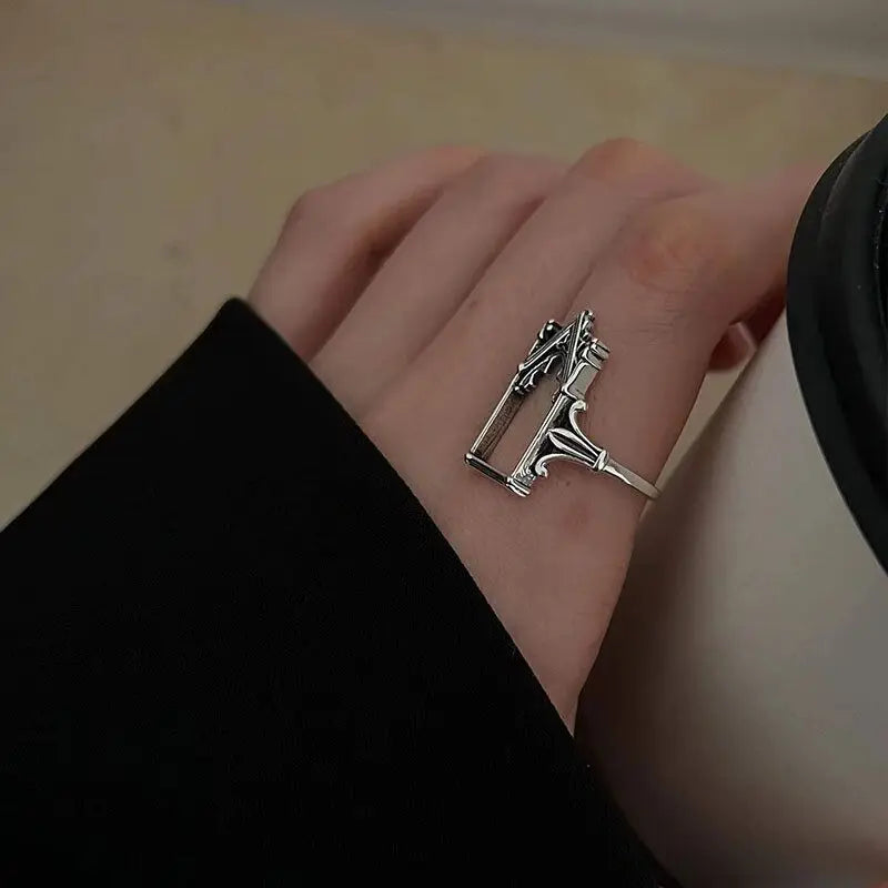 925 Sterling Silver Castle Adjustable Rings For Women Engagement Wedding Luxury Jewelry Wholesale Vera Lux