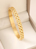 18K gold-plated stainless steel non fading gold bracelet - durable and fashionable jewelry accessory, suitable for holiday gifts Vera Lux