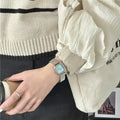 New Brand Steel Band Square Quartz Watch Retro Minimalist Temperament Small Dial Watch Female Student Wristwatch Dropshipping Vera Lux
