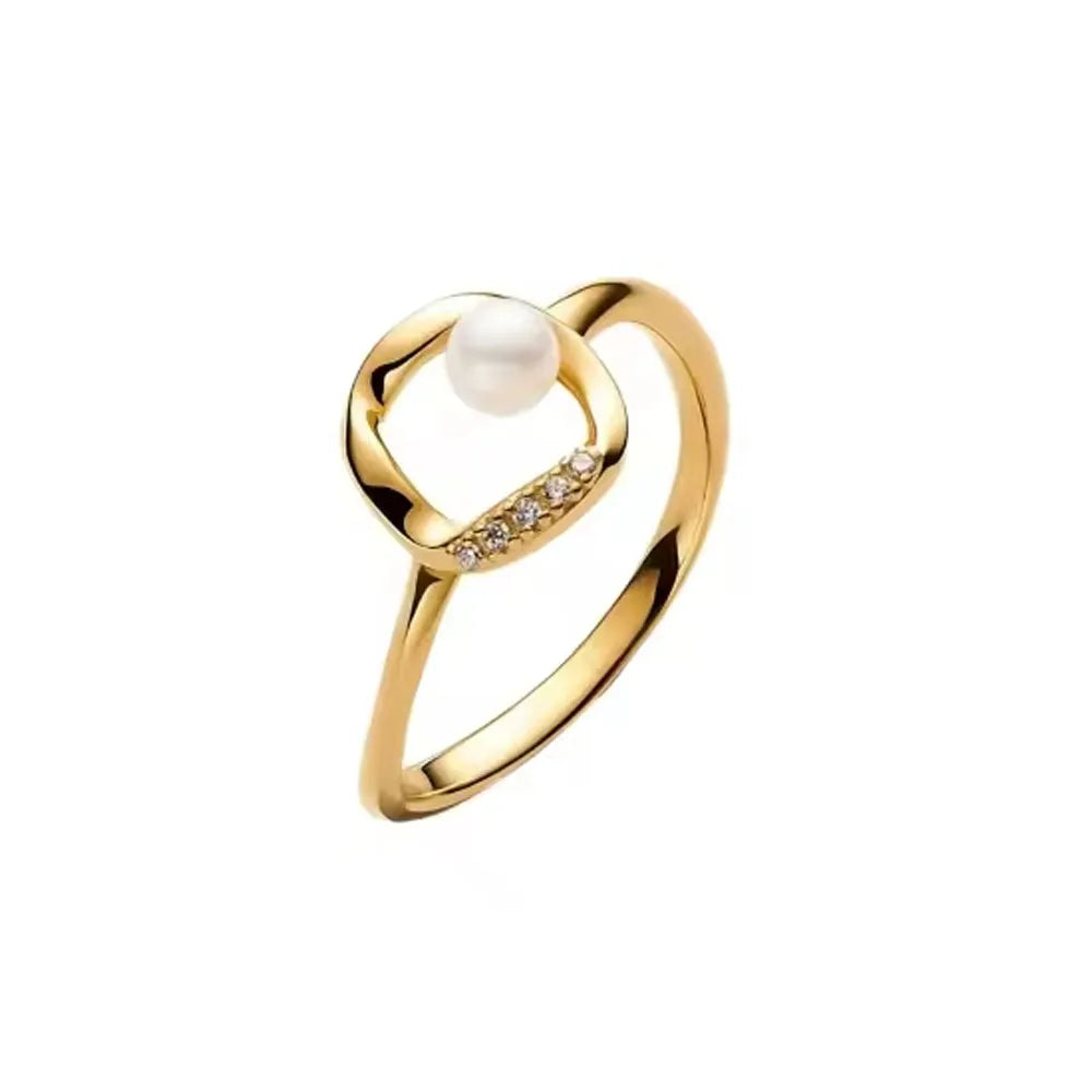 925 Silver Gold Color Heart Stone Rings Ring New Hot Selling Gold Color Rings Suitable For Any Occasion  DIY Birthday Gift Vera Lux