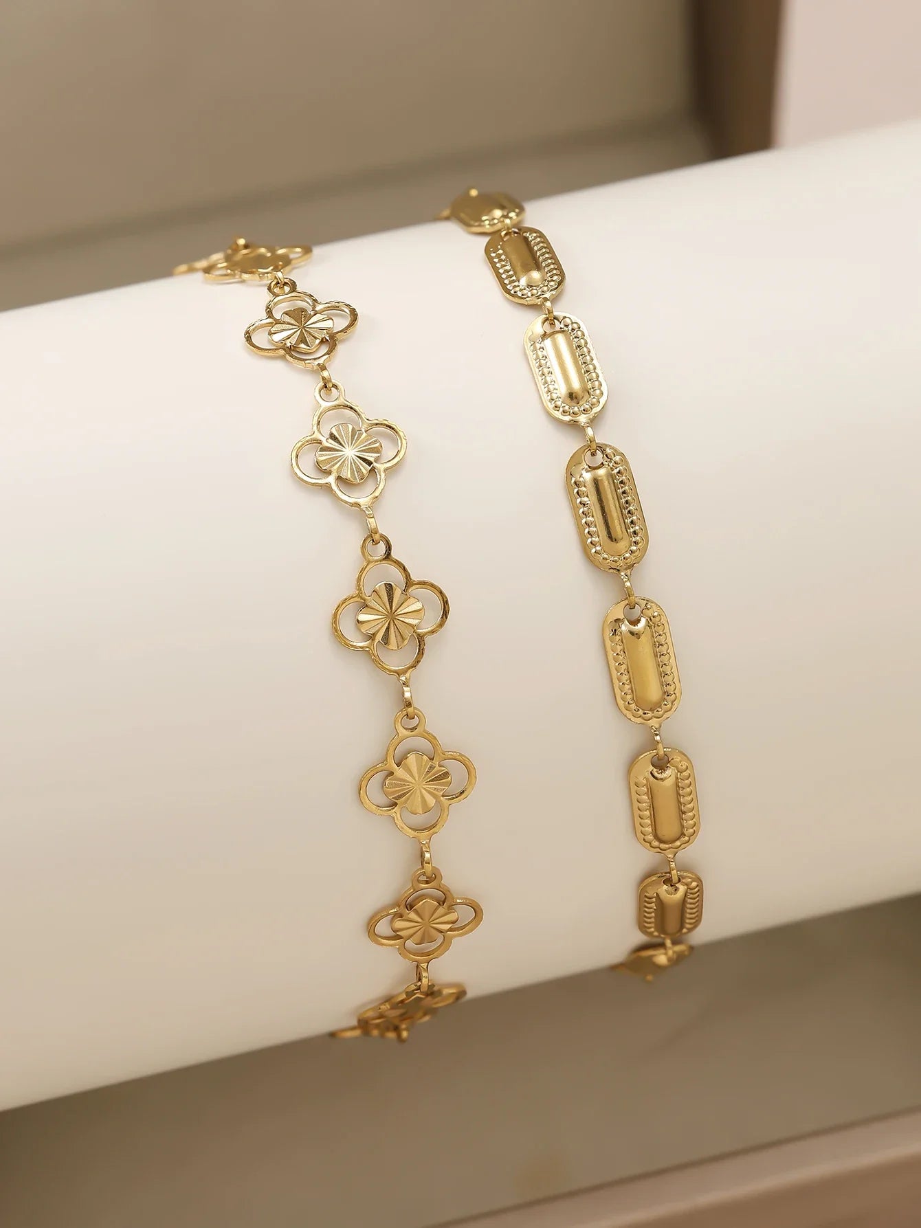 18K gold-plated stainless steel non fading gold bracelet - durable and fashionable jewelry accessory, suitable for holiday gifts Vera Lux