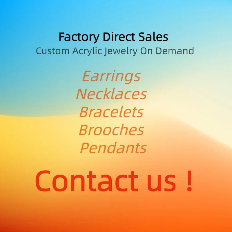 KUGUYS Fashion Acrylic Earrings Custom Trendy Jewelry Vera Lux