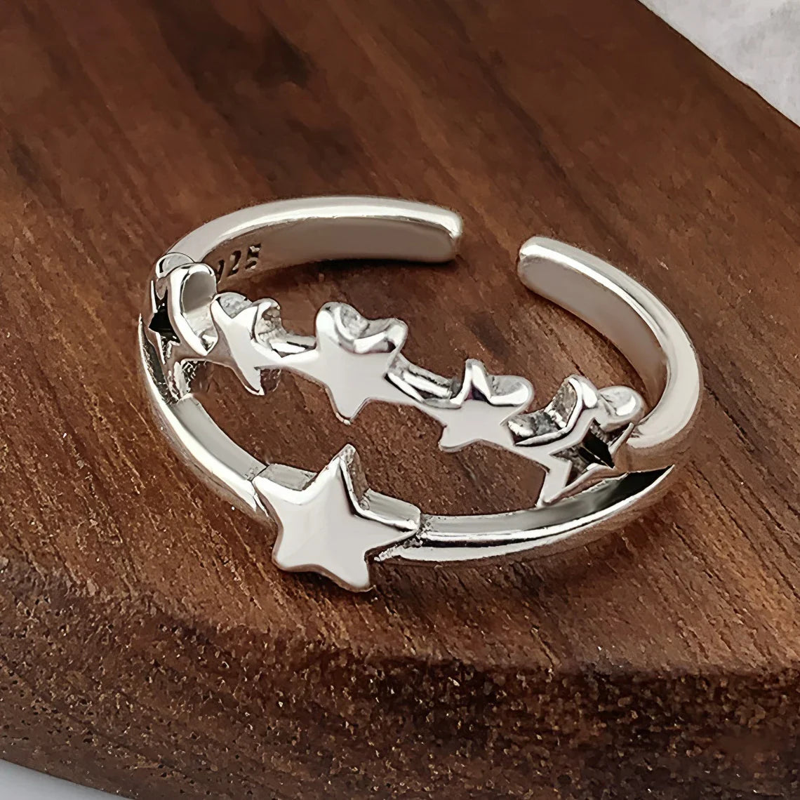 925 Sterling Silver Chain Knot Ring For Women Wrap Wide Band Rock Geometry Punk Jewelry Gift Wholesale Dropshipping Vera Lux