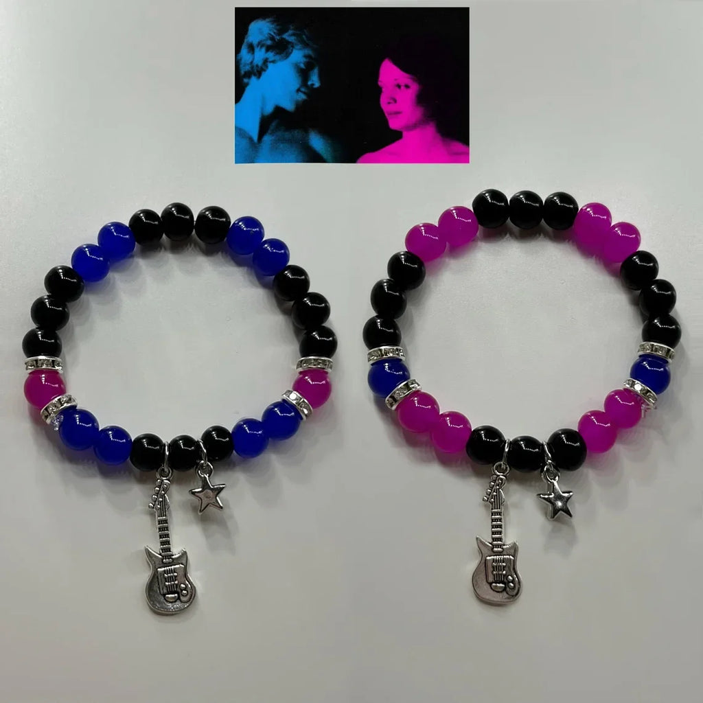 2pcs/set Fashion Couple Beads Bracelet Tv Girl Matching Bracelets Who Really Cares Album Inspired Bracelets Friends Jewelry Gift Vera Lux