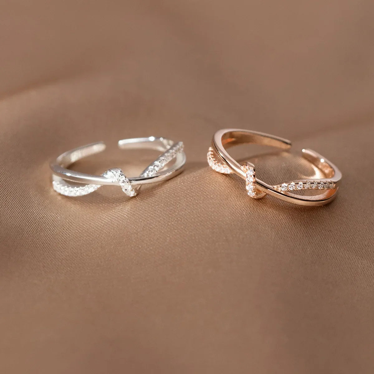 925 Sterling Silver Cross Knotting Zircon Rings For Women Girls Wedding Luxury Jewelry Accessories Jewellery Argent 925 Vera Lux