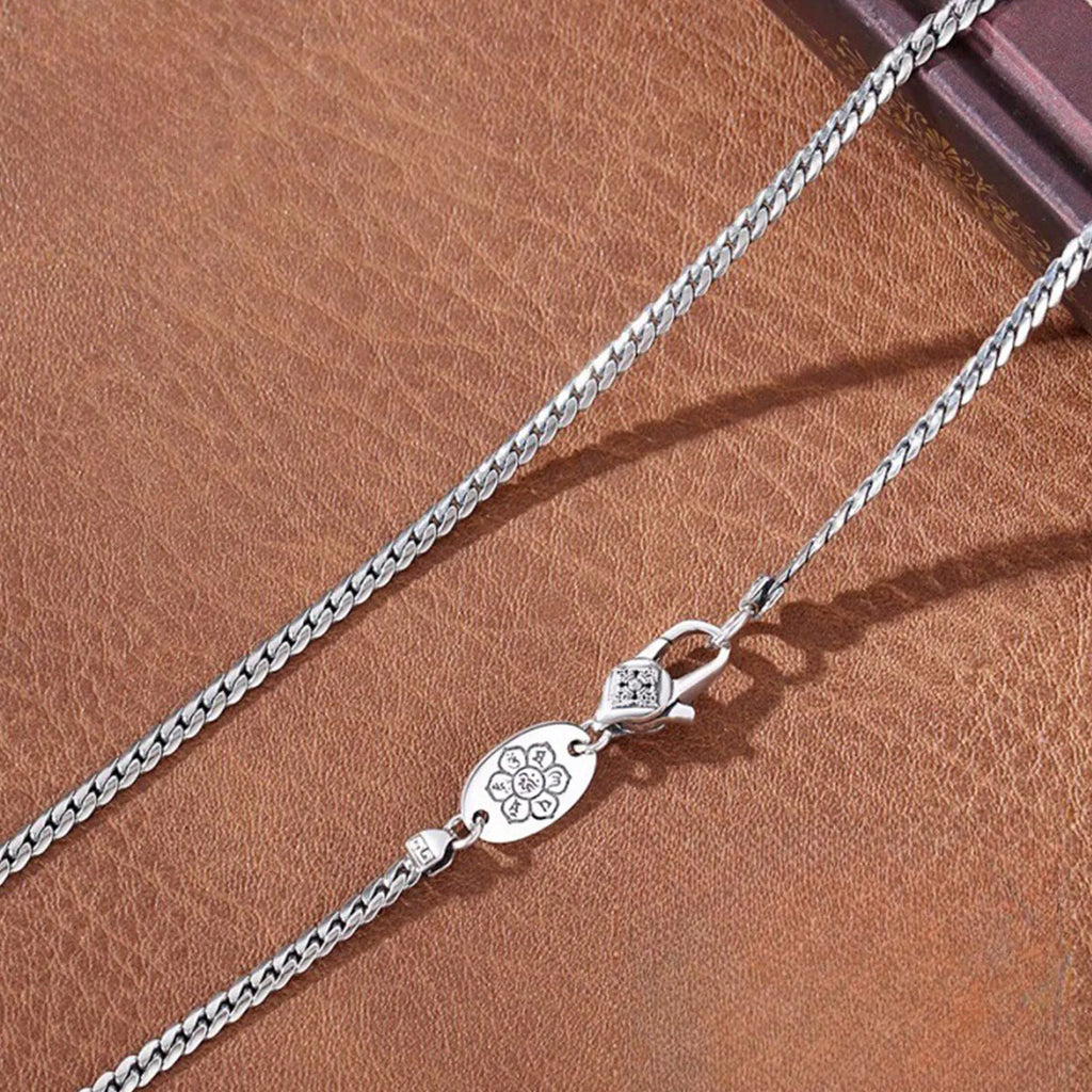 S925Silver Men's and Women's Cuban Chain Necklace 20IN/22IN Slim Style Trendy, Sophisticated Vintage-Inspired Collarbone Layerin Vera Lux