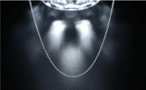 10pcs/lot Promotion! wholesale 925 sterling silver necklace, silver fine jewelry Rolo Chain 1mm Necklace 16 18 20 22 24" Vera Lux