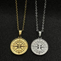 Compass Pendant Necklace Jewelry Hot Sale Vintage 18K Gold Plated Charms For Men Women Vera Lux