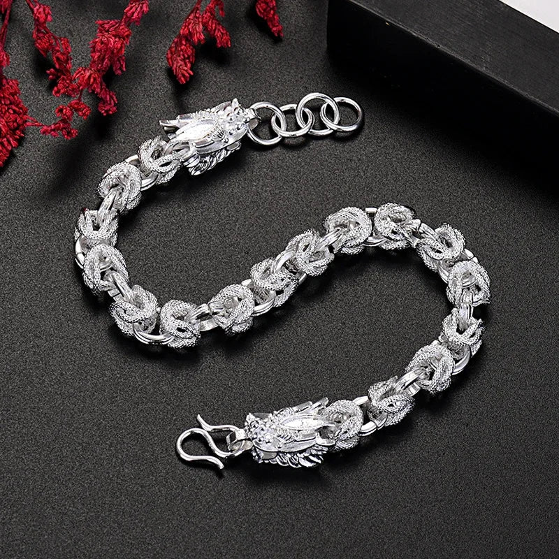 8 Inch 18K Gold Bracelet 5MM Sideways Chain Bracelet For Woman Men Fashion Wedding Engagement 925 Sterling Silver Jewelry Gifts Vera Lux