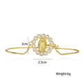 NEWBUY 2026 Fashion Gold Color Box Chain Virgin Mary Charm Bracelets For Women Shiny CZ Zircon Jewelry Vera Lux