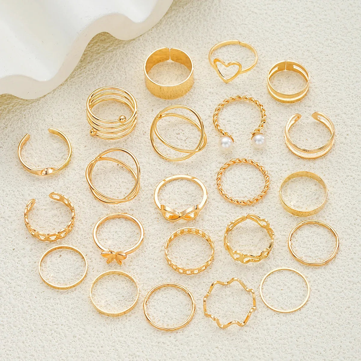 83pcs Elegant Pearl Geometric Earrings Necklace Bracelet Ring Jewelry Set For Women Heart Butterfly Star Daily Party Jewelry New Vera Lux