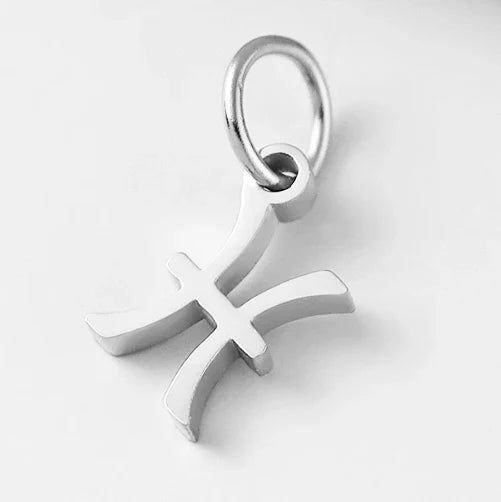 10PCS Stainless Steel Star Zodiac Sign 12 Constellation Pendant Accessories for Necklace Women Man Jewelry Gifts Wholesale Vera Lux
