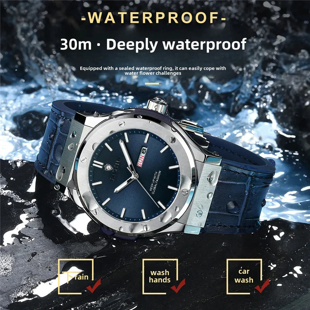 Fashion Quartz Wristwatches New Gifts Sports Leather Mens Automatic Watches For Man Luxury Automatic Watch Men Digital Clock Vera Lux