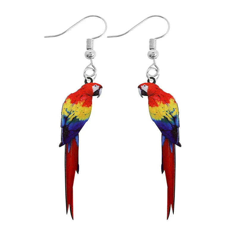 Earring For Women Acrylic Funny Custom Cute Girls Gift Eardrop Kids Animal Rabbit Parrot Bird Frog Butterfly Vera Lux