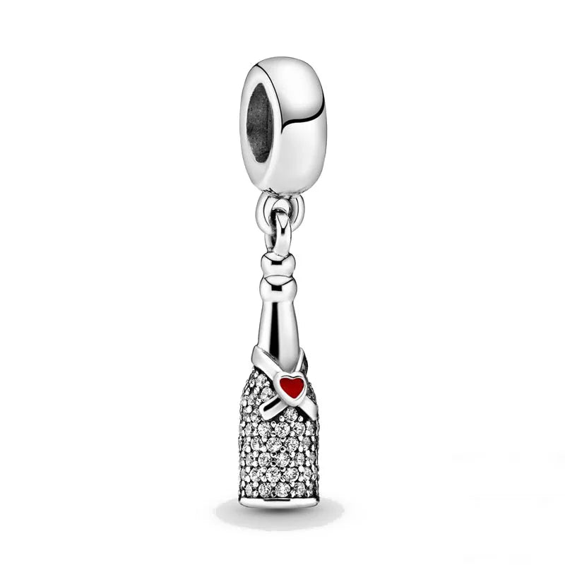 2026 New S925 Silver Robot Cross Digital Pendant, Suitable for Original Bracelets, DIY Accessories, Women's Charm Jewelry Gifts Vera Lux