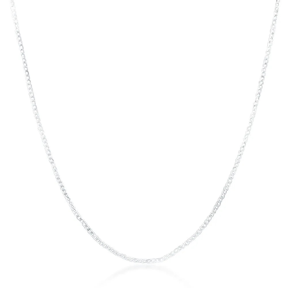New 925 Sterling Silver Necklace 16/18/20/22/24/26/28/30 Inches 2MM String Chain For Women Men High Quality Jewelrys Gifts Vera Lux