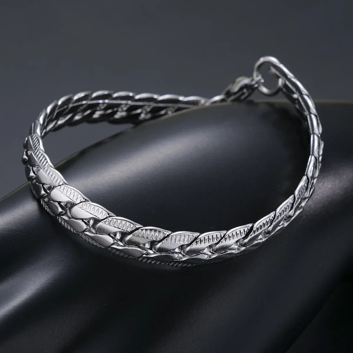 New Trendy Cuban Chain Men Bracelet Classic Stainless Steel Silver Color Width Chain Bracelet For Women Fashion Jewelry Gifts Vera Lux