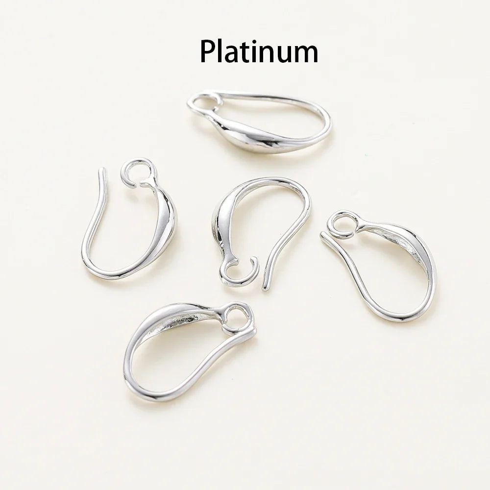 10pcs/lot 14K 18K Real Gold Earing Pendant Hook Ear Wire Hook For DIY Jewelry Making Earing Charms Accessories Components Vera Lux