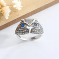 925 Sterling Silver Owl Zircon Open Rings For Women Wedding Engagement Luxury Jewelry Accessories Wholesale Jewellery Vera Lux