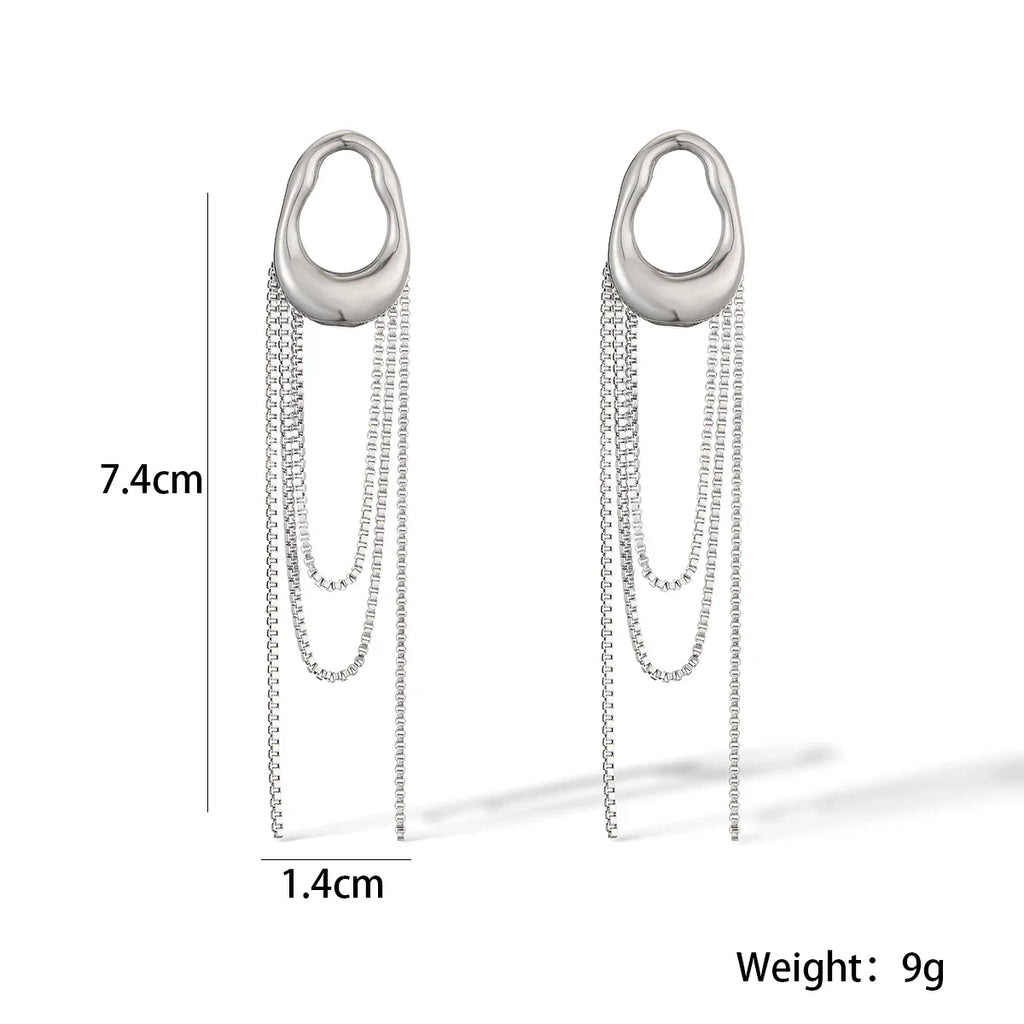 NEWBUY New Arrival INS Tassels Drop Earrings For Women Girls,High Quality Daily Jewelry Perfect For Everyday Wear Vera Lux