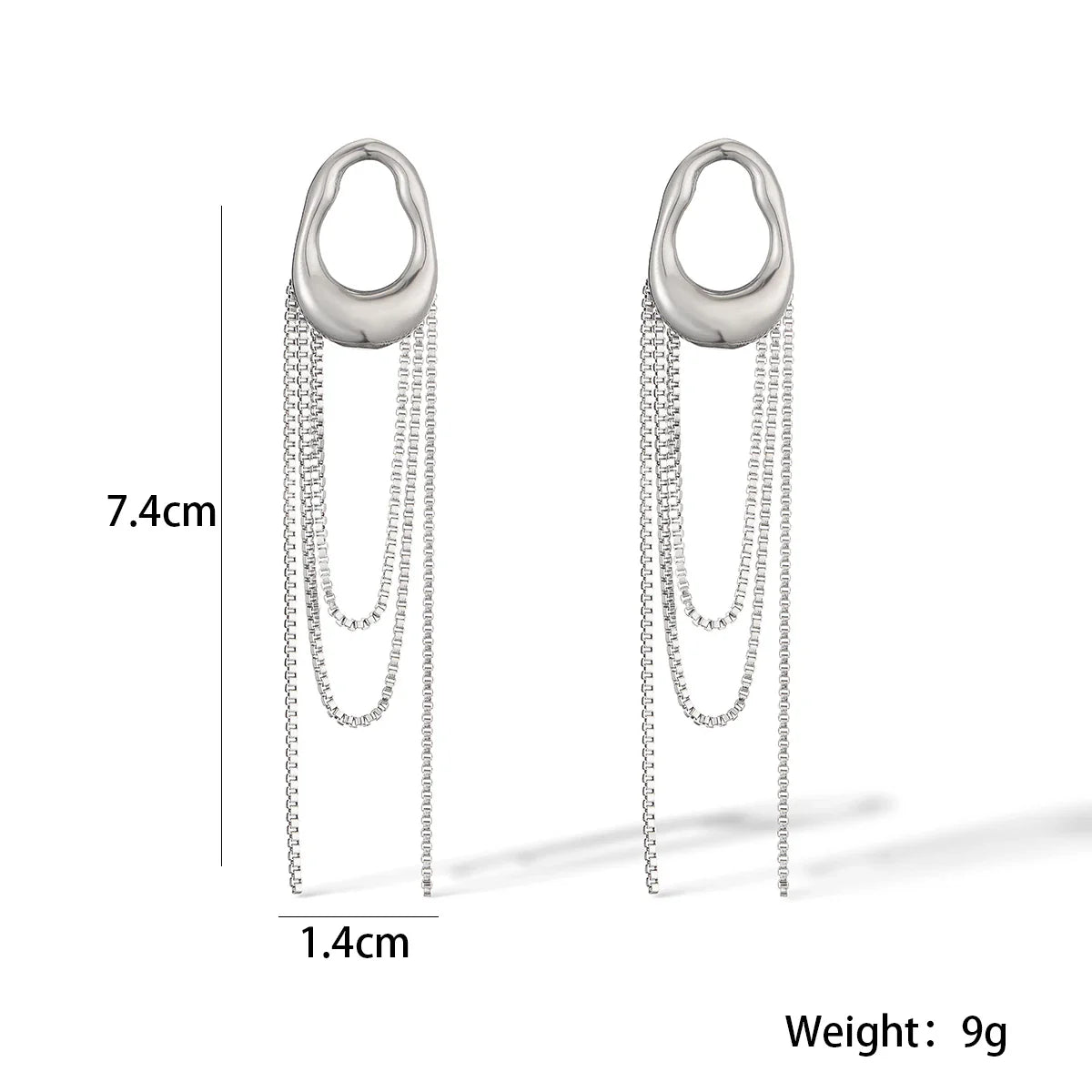 NEWBUY New Arrival INS Tassels Drop Earrings For Women Girls,High Quality Daily Jewelry Perfect For Everyday Wear Vera Lux