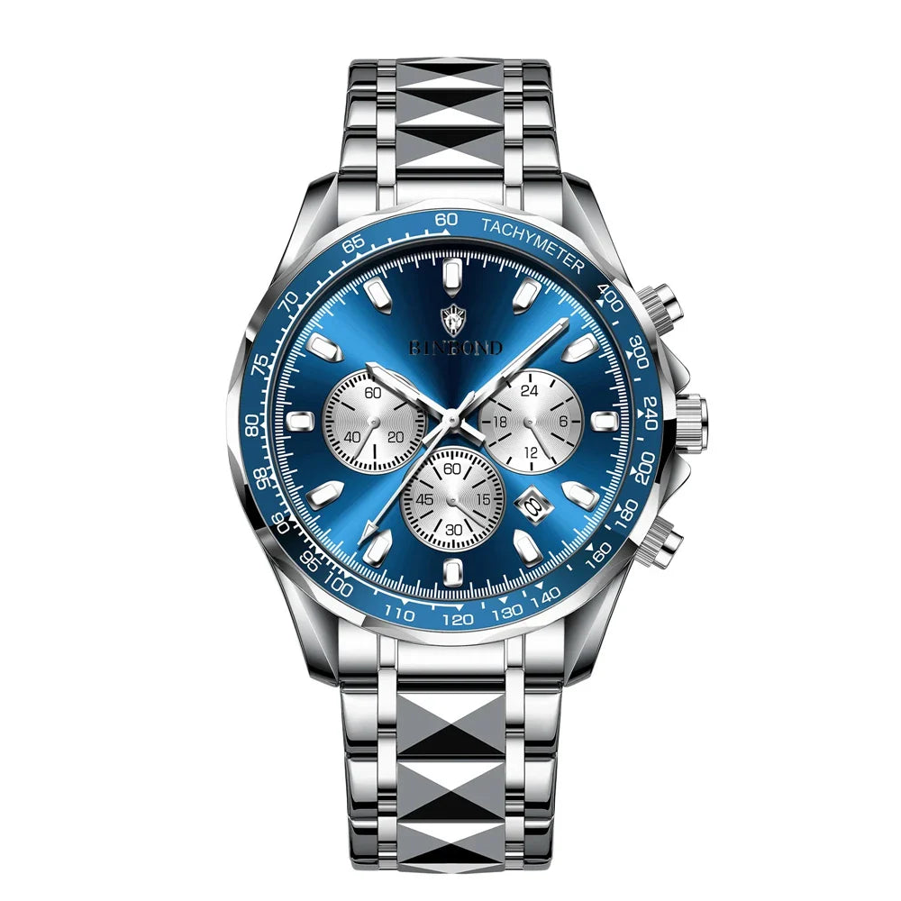 Sports New Men Chornograph Watch For Man Luxury Brand Fashion Quartz Wristwatches Gifts Mens Watches Automatic Digital Clock Vera Lux