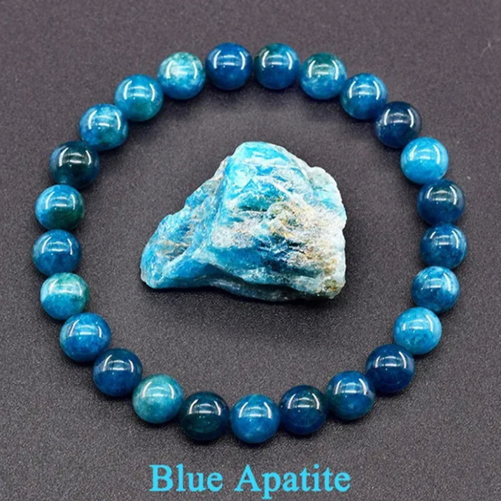1pcs Apatite Style Bracelet Blue Tone Men And Women Bracelet Creative Trend Minimalist Style Bracelet Daily Accessories Vera Lux