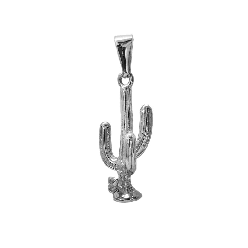 Trendy Gold - Plated Stainless Steel Cactus Pendant Necklace for Men & Women - Non - Fading, Ideal Gift, Fashion Jewelry Vera Lux