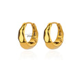 Round Stainless Steel Gold Color Stud Earrings For Women Fashion Waterproof Piercing Earrings New Party Wedding Jewelry Gift Vera Lux