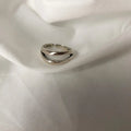 925 Sterling Silver Finger Rings New Fashion Creative Cross Hollow Chain Geometric Party Jewelry Gifts Vera Lux