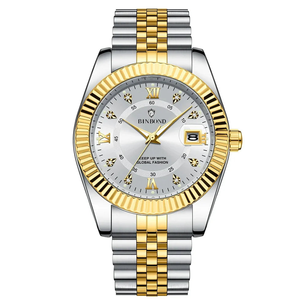 Fashion Quartz Wristwatches Luxury Brand High Quality Diamond Watch For Man Gifts Digital Mens Automatic Watches Men Gold Clock Vera Lux