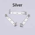 20-50pcs 20 25 32 38mm Brooch Clip Base Pin Blank Safe Lock Brooch Pin Base Badge Holder For DIY Jewelry Making Finding Supplies Vera Lux