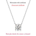 Smyoue 1-5CT Rose Gold Color Moissanite Necklace for Women D Color Sparkling Classic Lab Diamon Pendant Sterling Silver 925 100% Vera Lux