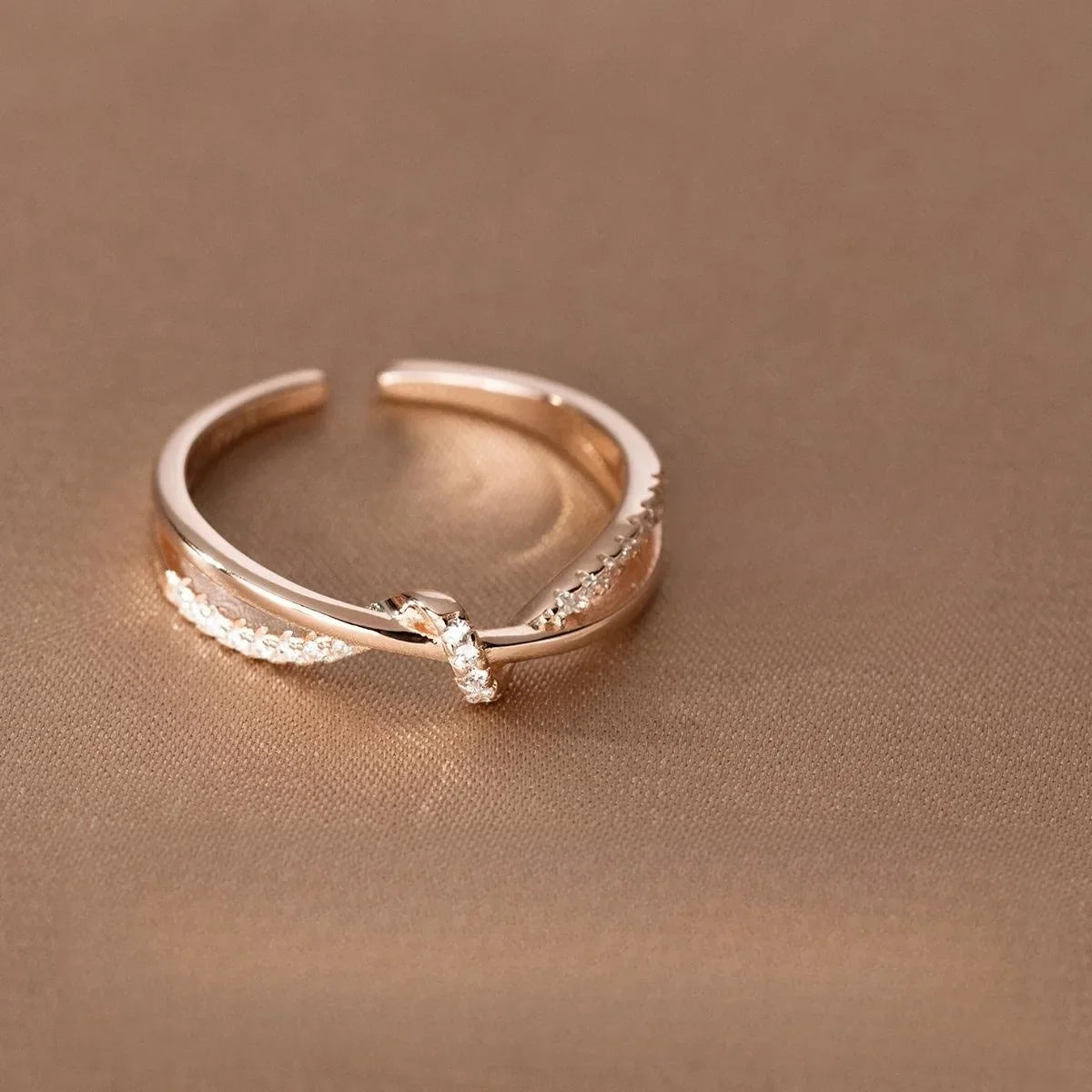 925 Sterling Silver Cross Knotting Zircon Rings For Women Girls Wedding Luxury Jewelry Accessories Jewellery Argent 925 Vera Lux