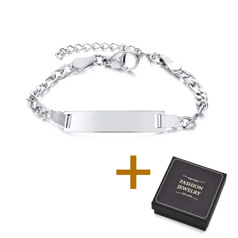 Personalized Name Bracelet VIP Link for for Boy Girl Vera Lux
