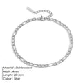 Franco Link Chain Anklets For Men Women Hip Hop Rapper Stainless Steel Foot Jewelry Leg Chain Ankle Cuban Chains Vera Lux