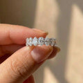 925 Sterling Silver Pear Cubic Zircon Promise Rings for Women Fashion Luxury Wedding Band Accessories Female Jewelry Gift Vera Lux