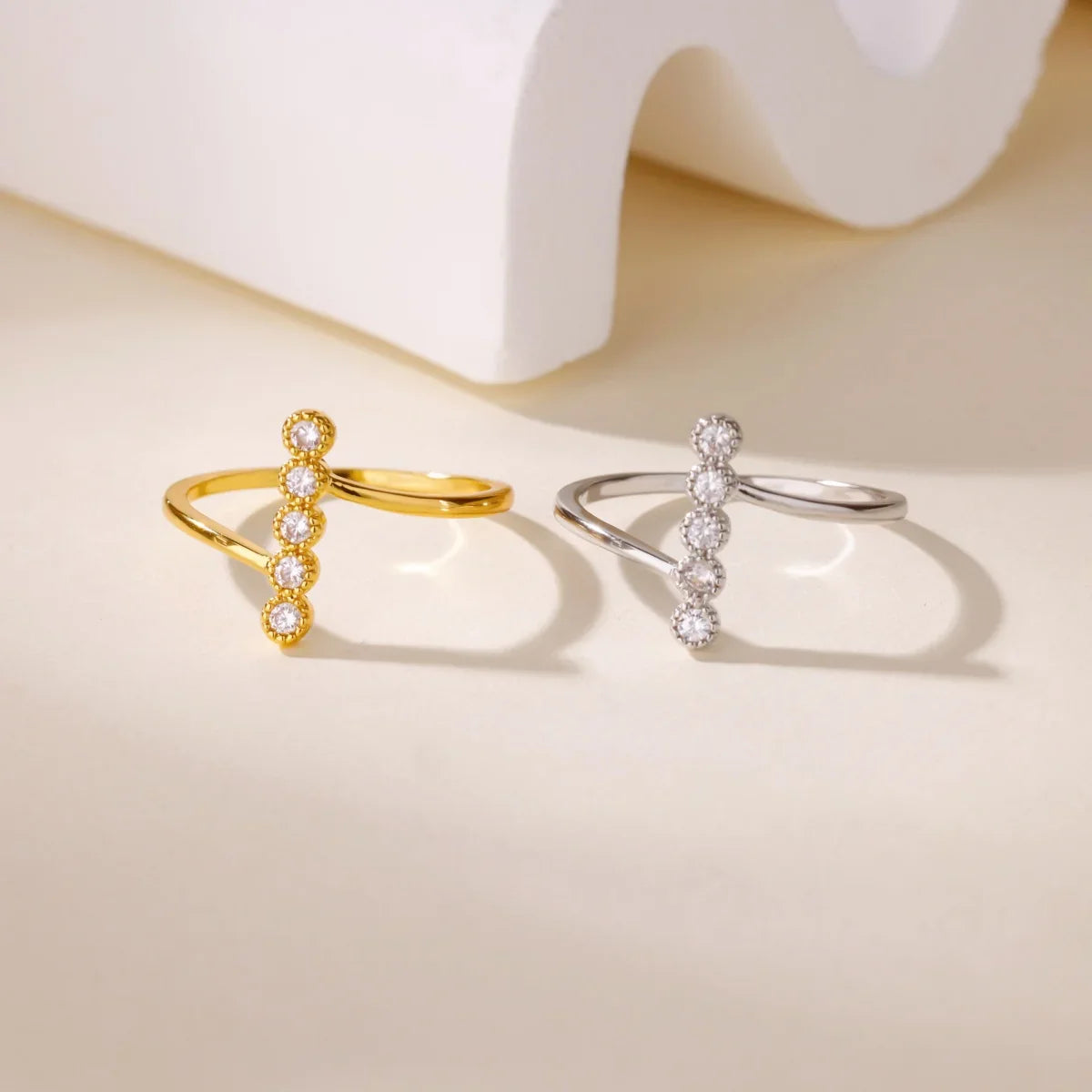 Luxury Opal Zircon Sun Rings For Women Girls Stainless Steel Gold Color Open Ring 2025 New Fashion Wedding Couple Jewelry Gift Vera Lux