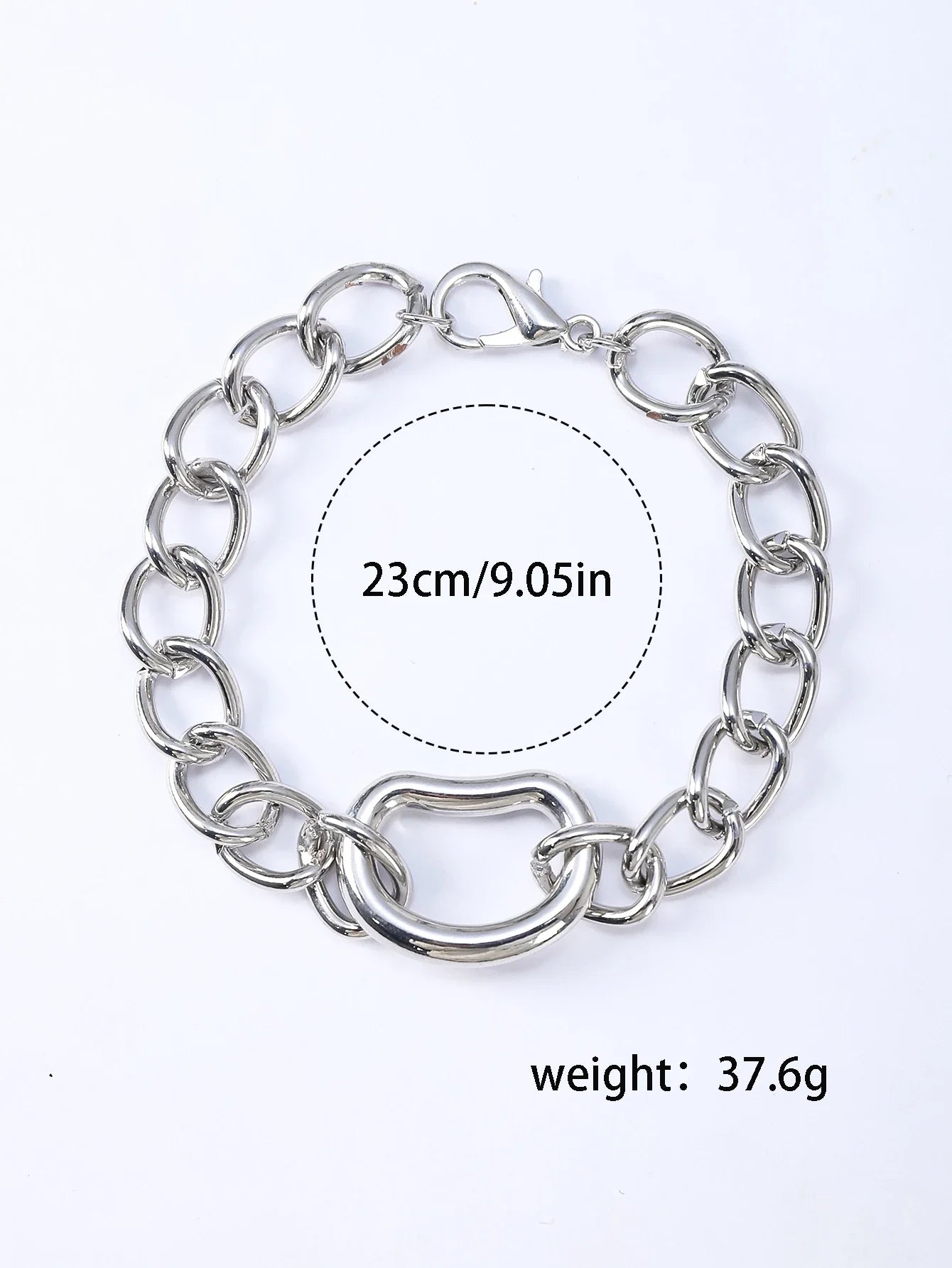 Irregular Geometric Circle Chain Bracelets for Women Fashion Gold Silver Color Stainless Steel Bracelet Waterproof Jewelry Vera Lux