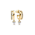 European New Cross Sunflower Gold Color Stud Earrings, Fit Women's Festival Exquisite Charm Jewelry Gifts  925 Silver Vera Lux